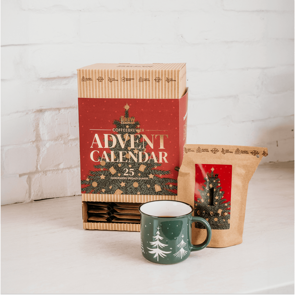 Festive Red Coffee Advent Calendar