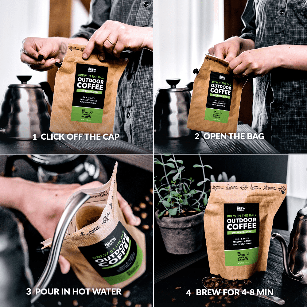 Portable outdoor coffee kit 3 pack Coffeebrewers – easy brew coffee anywhere