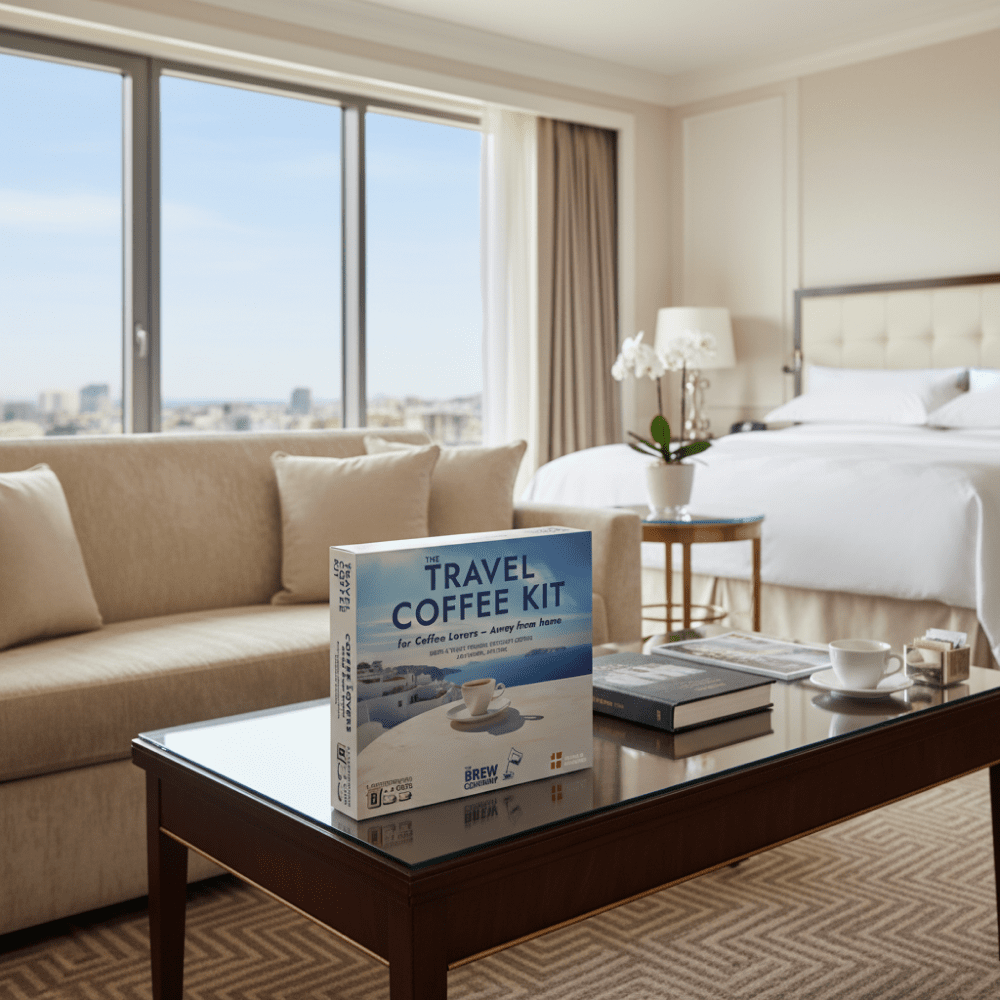 SPECIALTY COFFEE TRAVEL KIT GREECE 3 PCS GIFT BOX