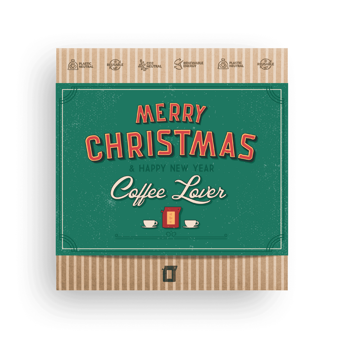 MERRY CHRISTMAS RETRO COFFEE GIFT BOX