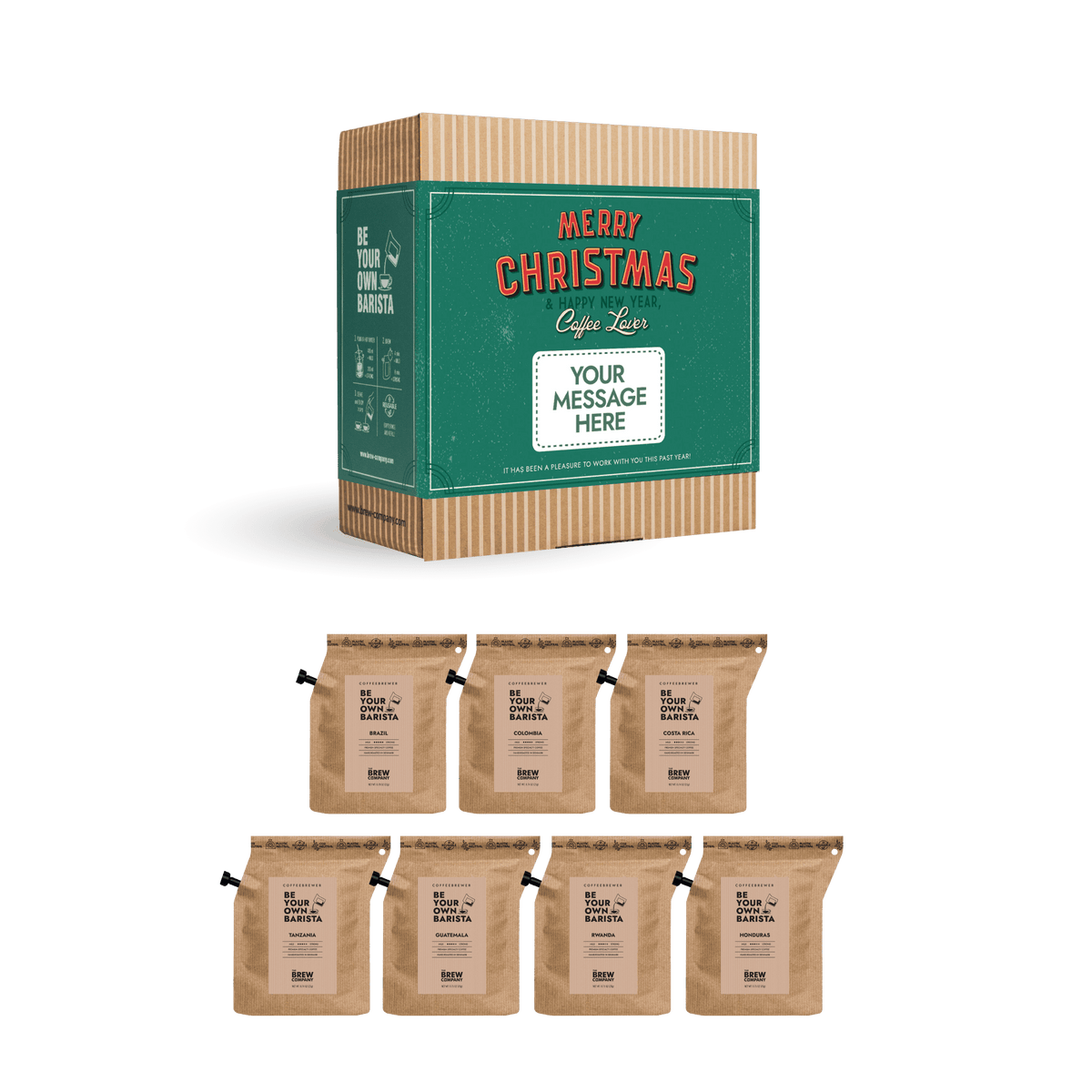 MERRY CHRISTMAS RETRO COFFEE GIFT BOX CUSTOM