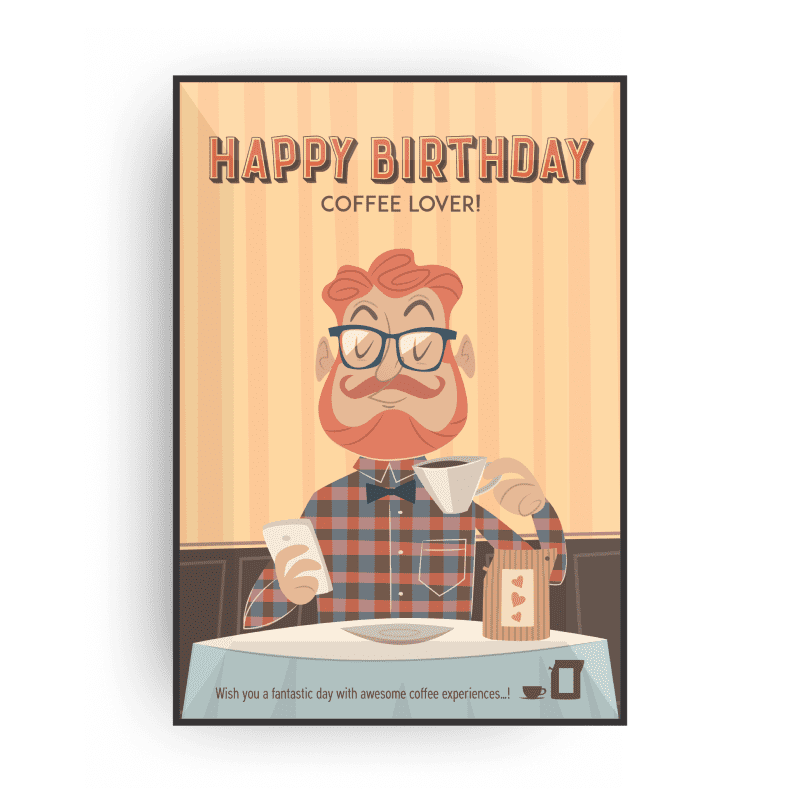 HAPPY BIRTHDAY COFFEE CARDS Coffee and tea cards The Brew Company