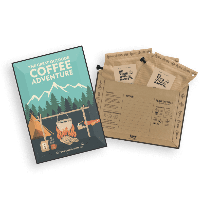 OUTDOORS COFFEE CARDS Coffee and tea cards The Brew Company