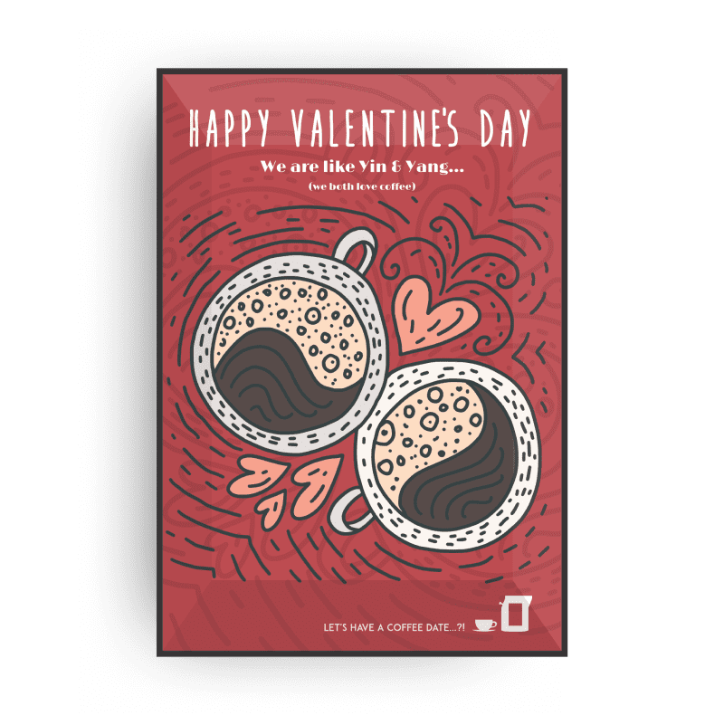 VALENTINE`S DAY COFFEE CARDS Coffee and tea cards The Brew Company