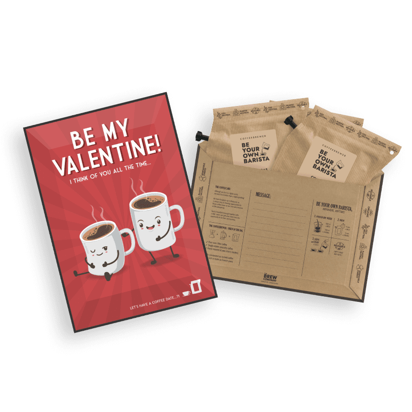 VALENTINE`S DAY COFFEE CARDS Coffee and tea cards The Brew Company
