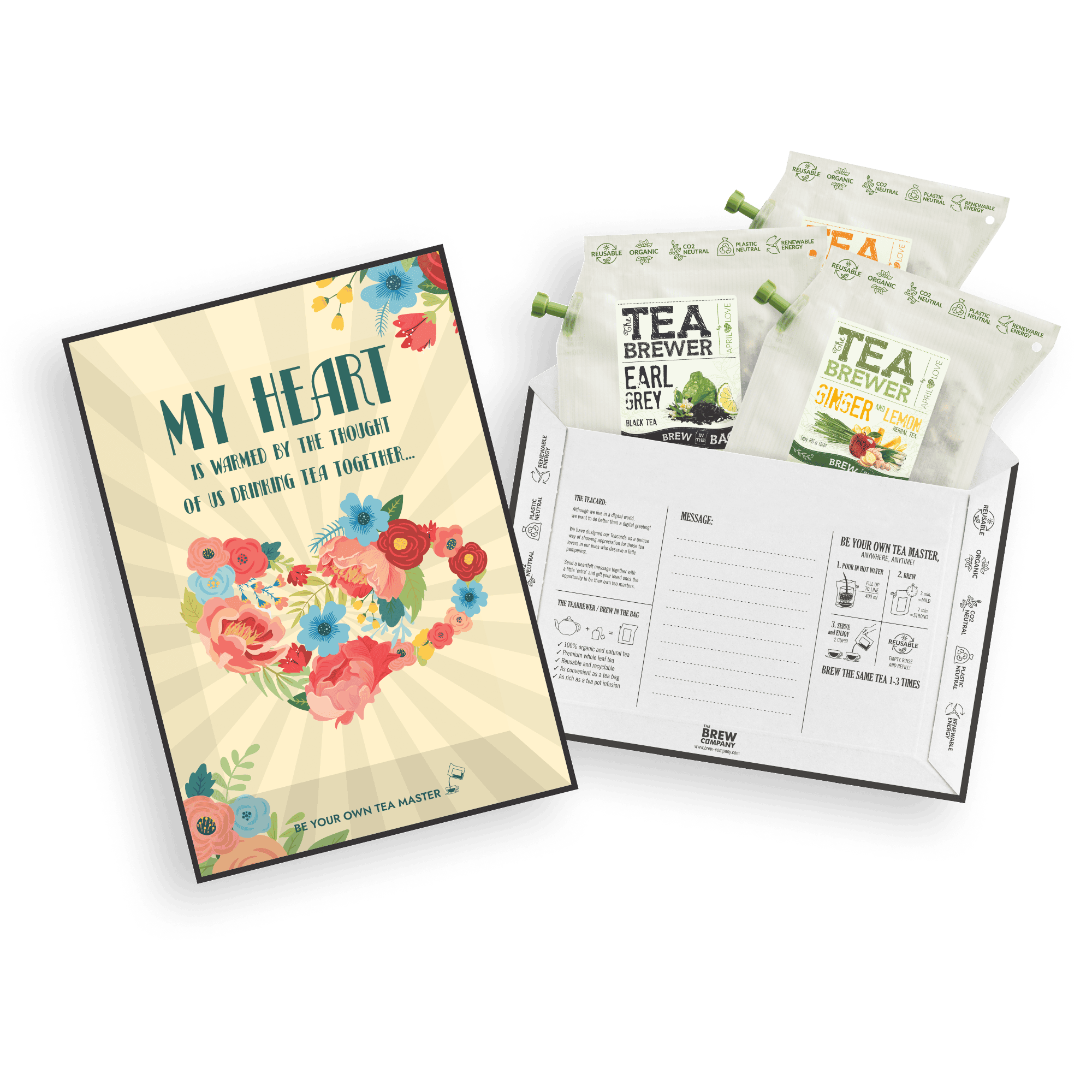FLOWER LIFESTYLE TEA CARDS Coffee and tea cards The Brew Company