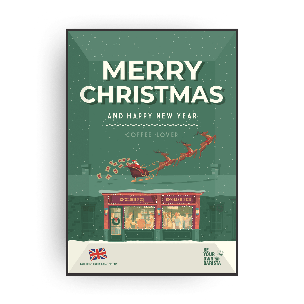 MERRY CHRISTMAS SPECIALTY COFFEE &amp; TEA CARDS