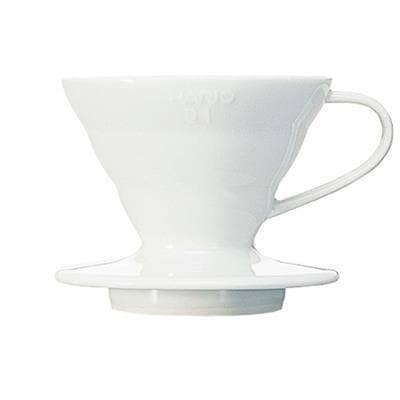 HARIO V60 WHITE CERAMIC COFFEE DRIPPER - Accessories | The Brew Company
